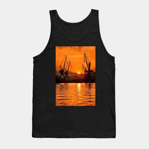 Let the sun down soft and slowly Tank Top by Cretense72